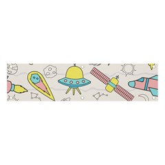 Cute-seamless-pattern-with-space Banner And Sign 4  X 1  by Pakemis