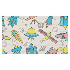 Cute-seamless-pattern-with-space Banner And Sign 7  X 4 