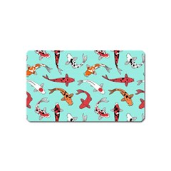 Pattern-with-koi-fishes Magnet (name Card)