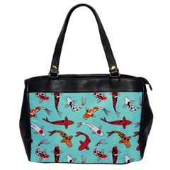 Pattern-with-koi-fishes Oversize Office Handbag by Pakemis