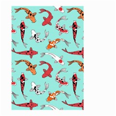 Pattern-with-koi-fishes Small Garden Flag (two Sides) by Pakemis