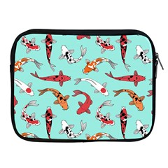 Pattern-with-koi-fishes Apple Ipad 2/3/4 Zipper Cases by Pakemis