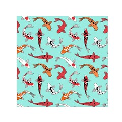 Pattern-with-koi-fishes Square Satin Scarf (30  X 30 ) by Pakemis