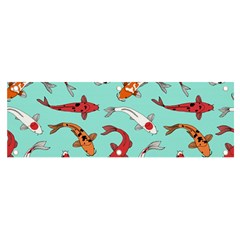 Pattern-with-koi-fishes Banner And Sign 6  X 2  by Pakemis