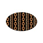 Gold-chain-jewelry-seamless-pattern Sticker (Oval) Front