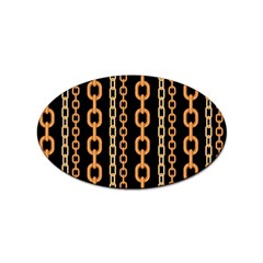 Gold-chain-jewelry-seamless-pattern Sticker Oval (100 Pack)