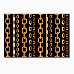 Gold-chain-jewelry-seamless-pattern Postcards 5  X 7  (pkg Of 10) by Pakemis