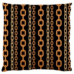 Gold-chain-jewelry-seamless-pattern Large Flano Cushion Case (two Sides) by Pakemis