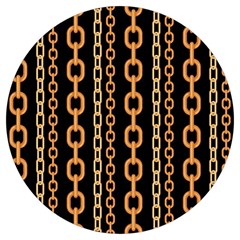 Gold-chain-jewelry-seamless-pattern Round Trivet