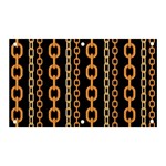 Gold-chain-jewelry-seamless-pattern Banner and Sign 5  x 3  Front