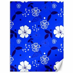 Blooming-seamless-pattern-blue-colors Canvas 36  X 48  by Pakemis