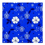 Blooming-seamless-pattern-blue-colors Banner and Sign 4  x 4  Front