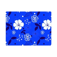 Blooming-seamless-pattern-blue-colors Flano Blanket (mini)