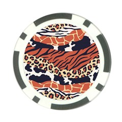 Mixed-animal-skin-print-safari-textures-mix-leopard-zebra-tiger-skins-patterns-luxury-animals-textur Poker Chip Card Guard by Pakemis