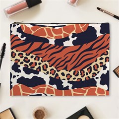 Mixed-animal-skin-print-safari-textures-mix-leopard-zebra-tiger-skins-patterns-luxury-animals-textur Cosmetic Bag (xl)