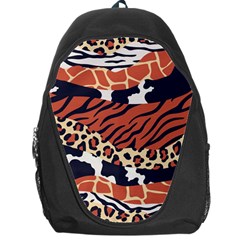 Mixed-animal-skin-print-safari-textures-mix-leopard-zebra-tiger-skins-patterns-luxury-animals-textur Backpack Bag by Pakemis