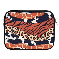 Mixed-animal-skin-print-safari-textures-mix-leopard-zebra-tiger-skins-patterns-luxury-animals-textur Apple Ipad 2/3/4 Zipper Cases by Pakemis