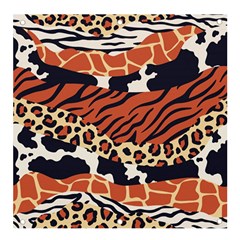 Mixed-animal-skin-print-safari-textures-mix-leopard-zebra-tiger-skins-patterns-luxury-animals-textur Banner And Sign 4  X 4 