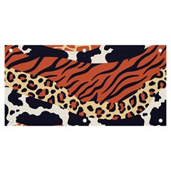 Mixed-animal-skin-print-safari-textures-mix-leopard-zebra-tiger-skins-patterns-luxury-animals-textur Banner And Sign 6  X 3  by Pakemis