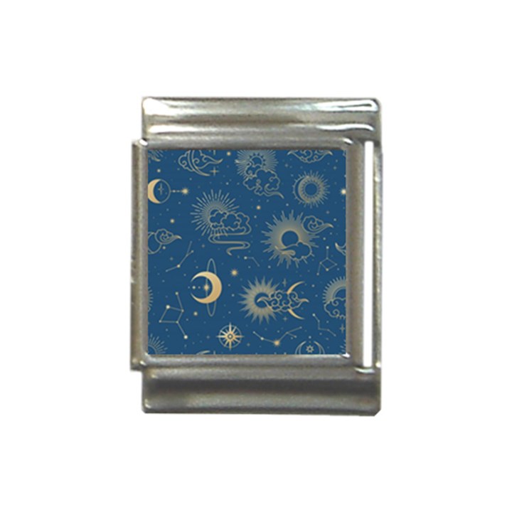 Seamless-galaxy-pattern Italian Charm (13mm)