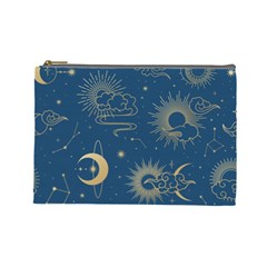 Seamless-galaxy-pattern Cosmetic Bag (large) by Pakemis