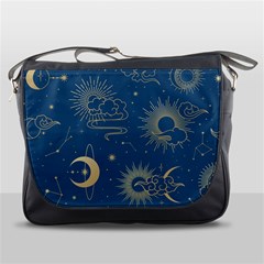 Seamless-galaxy-pattern Messenger Bag by Pakemis