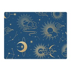 Seamless-galaxy-pattern Double Sided Flano Blanket (mini) by Pakemis