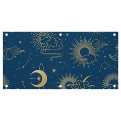 Seamless-galaxy-pattern Banner And Sign 4  X 2 