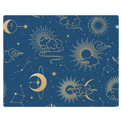 Seamless-galaxy-pattern Flano Blanket (medium)