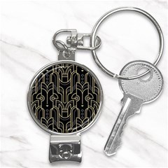 Art-deco-geometric-abstract-pattern-vector Nail Clippers Key Chain