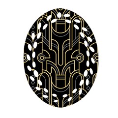 Art-deco-geometric-abstract-pattern-vector Ornament (oval Filigree) by Pakemis