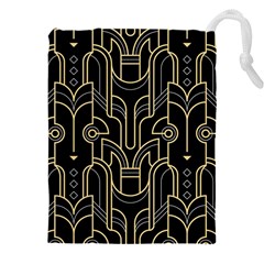 Art-deco-geometric-abstract-pattern-vector Drawstring Pouch (4xl) by Pakemis