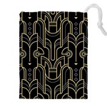 Art-deco-geometric-abstract-pattern-vector Drawstring Pouch (5XL) Front