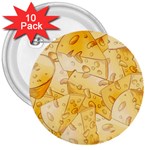 Cheese-slices-seamless-pattern-cartoon-style 3  Buttons (10 pack)  Front