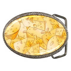 Cheese-slices-seamless-pattern-cartoon-style Belt Buckles by Pakemis