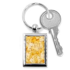 Cheese-slices-seamless-pattern-cartoon-style Key Chain (rectangle) by Pakemis