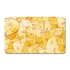 Cheese-slices-seamless-pattern-cartoon-style Magnet (rectangular) by Pakemis