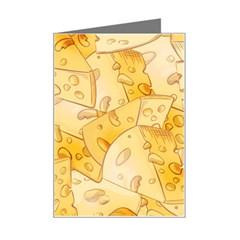 Cheese-slices-seamless-pattern-cartoon-style Mini Greeting Card