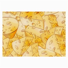 Cheese-slices-seamless-pattern-cartoon-style Large Glasses Cloth (2 Sides) by Pakemis