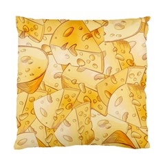 Cheese-slices-seamless-pattern-cartoon-style Standard Cushion Case (two Sides) by Pakemis