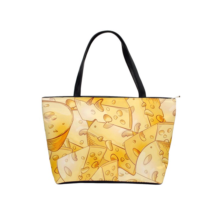 Cheese-slices-seamless-pattern-cartoon-style Classic Shoulder Handbag