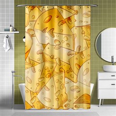 Cheese-slices-seamless-pattern-cartoon-style Shower Curtain 48  X 72  (small)  by Pakemis