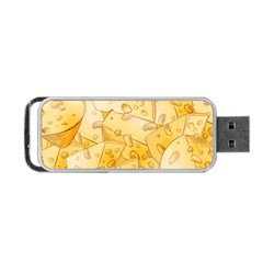 Cheese-slices-seamless-pattern-cartoon-style Portable Usb Flash (two Sides) by Pakemis