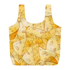 Cheese-slices-seamless-pattern-cartoon-style Full Print Recycle Bag (l) by Pakemis