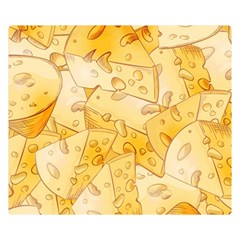 Cheese-slices-seamless-pattern-cartoon-style Double Sided Flano Blanket (small) by Pakemis