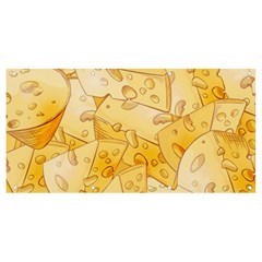 Cheese-slices-seamless-pattern-cartoon-style Banner And Sign 8  X 4  by Pakemis