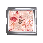 Beautiful-seamless-spring-pattern-with-roses-peony-orchid-succulents Mega Link Italian Charm (18mm) Front