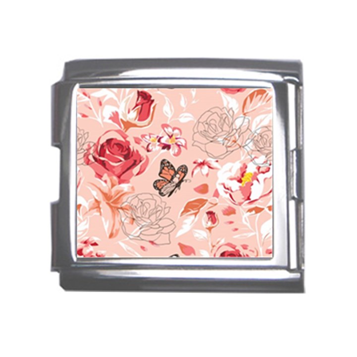 Beautiful-seamless-spring-pattern-with-roses-peony-orchid-succulents Mega Link Italian Charm (18mm)