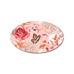 Beautiful-seamless-spring-pattern-with-roses-peony-orchid-succulents Sticker Oval (10 Pack)