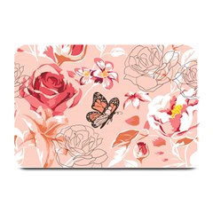 Beautiful-seamless-spring-pattern-with-roses-peony-orchid-succulents Plate Mats by Pakemis